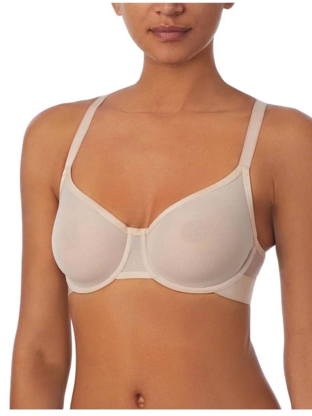 Dkny Women's Sheers Unlined Demi Bra, DK4085 - Cashmerend